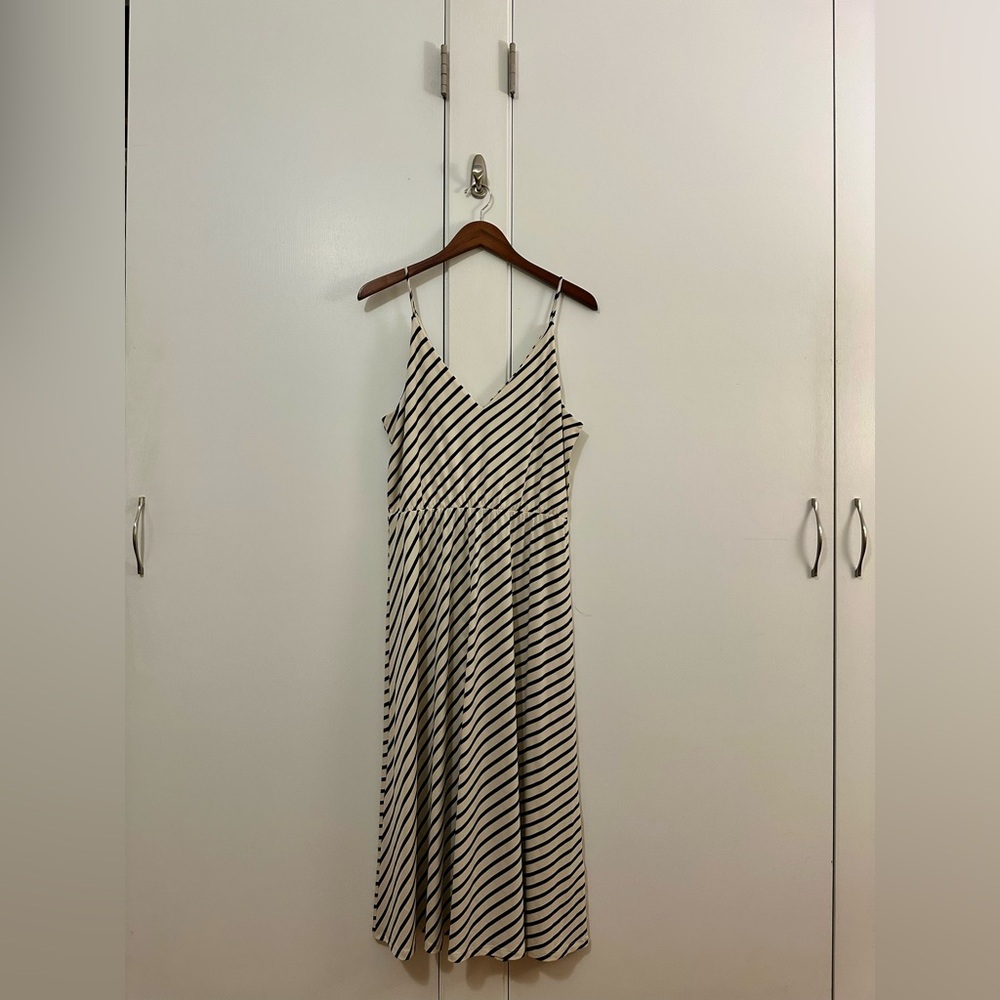 Striped Black and White Dress